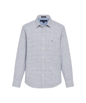 Chemise Tommy Hilfiger à Petits Carreaux Bleu/Blanc - Taille M