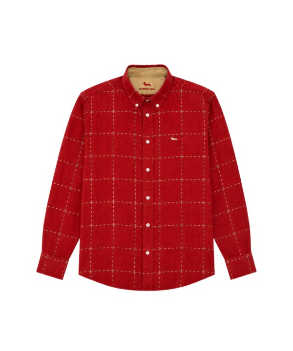 Chemise Harmont & Blaine Rouge à Carreaux Fenêtre - Taille M