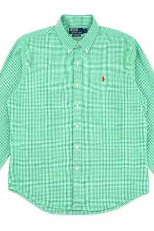 Chemise Ralph Lauren Custom Fit Vichy Vert - Taille XL