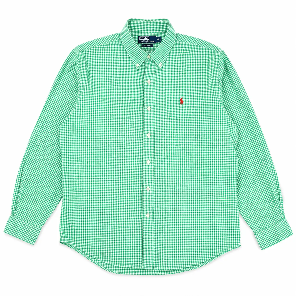 Chemise Ralph Lauren Custom Fit Vichy Vert - Taille XL