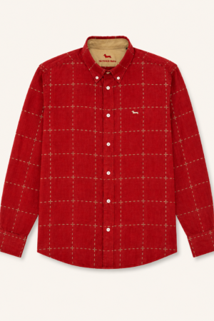 Chemise Harmont & Blaine Rouge à Carreaux Fenêtre - Taille M