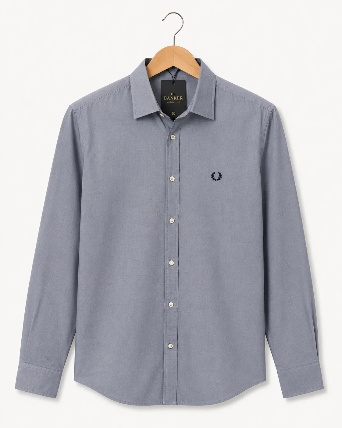Chemise Fred Perry Slim Fit Bleu-Gris - Taille S