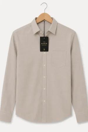 Chemise Digel Beige Micro-Rayée - Taille 47 (3XL)