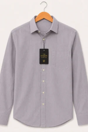 Chemise Canali Italienne Gris-Lilas - Taille 41 (M/L)