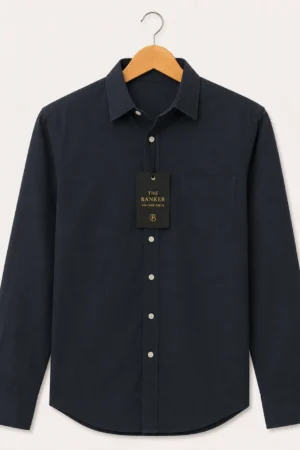 Chemise H&M Regular Fit Bleu Marine - Taille M