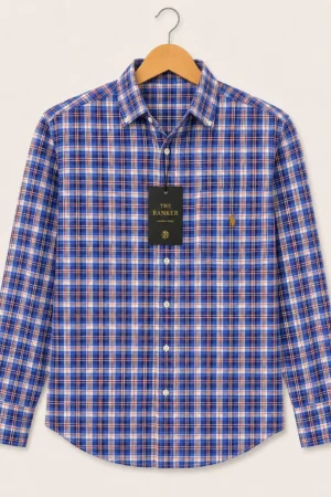 Chemise Ralph Lauren Classic Fit à Carreaux Bleu - Taille L