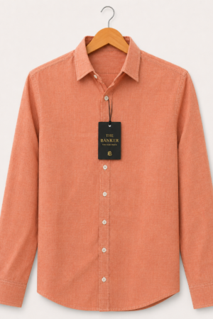 Chemise East West Slim Fit Oxford Pêche - Taille L
