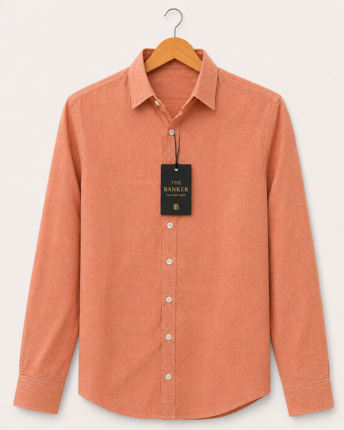 Chemise East West Slim Fit Oxford Pêche - Taille L