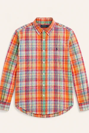 Chemise Polo Ralph Lauren à Carreaux Madras Multicolore - Taille XL