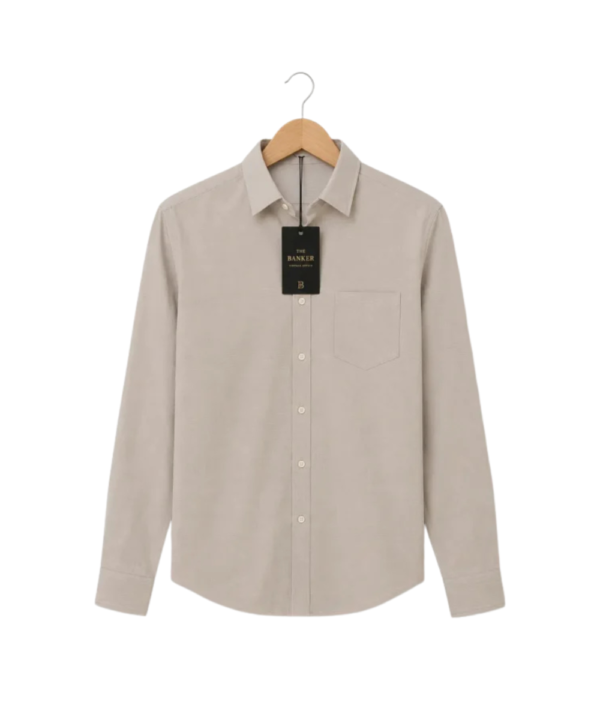 Chemise Digel Beige Micro-Rayée - Taille 47 (3XL)