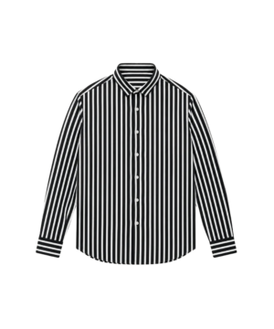 Chemise H&M à Rayures Noires et Blanches - Taille L