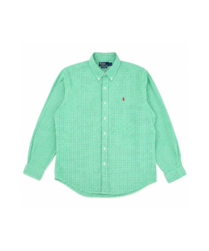 Chemise Ralph Lauren Custom Fit Vichy Vert - Taille XL