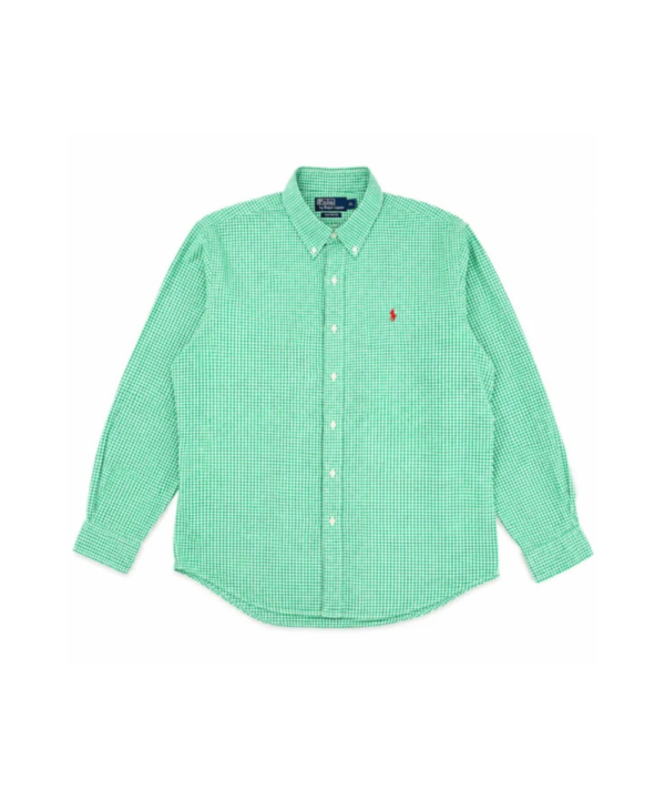 Chemise Ralph Lauren Custom Fit Vichy Vert - Taille XL